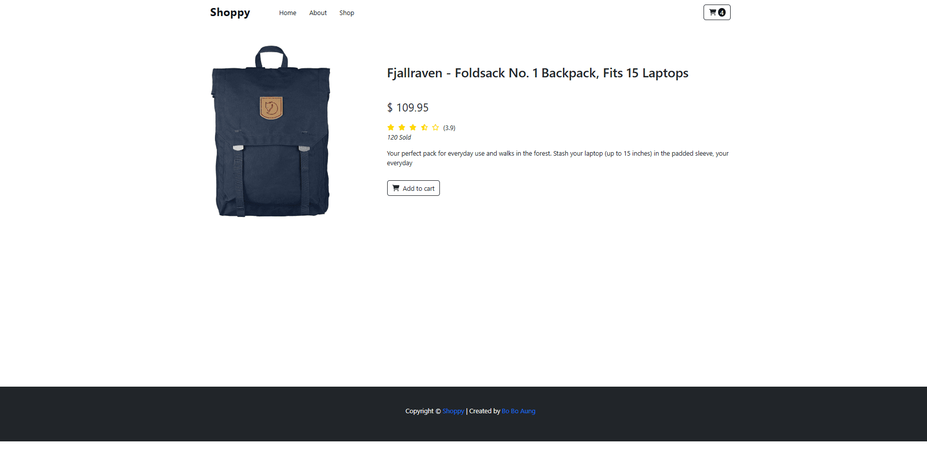 Vue.js Shoppy E-commerce – 4